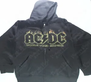 AC/DC - Flaming Logo World Tour Zip-Up Hoodie