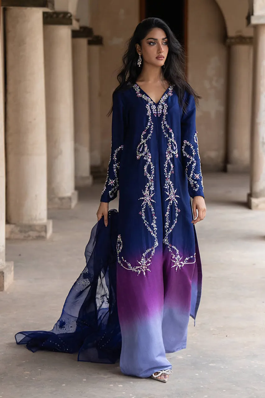 Afsanvi Festive Edit'24 - Midnight Ombre Silk With Pants