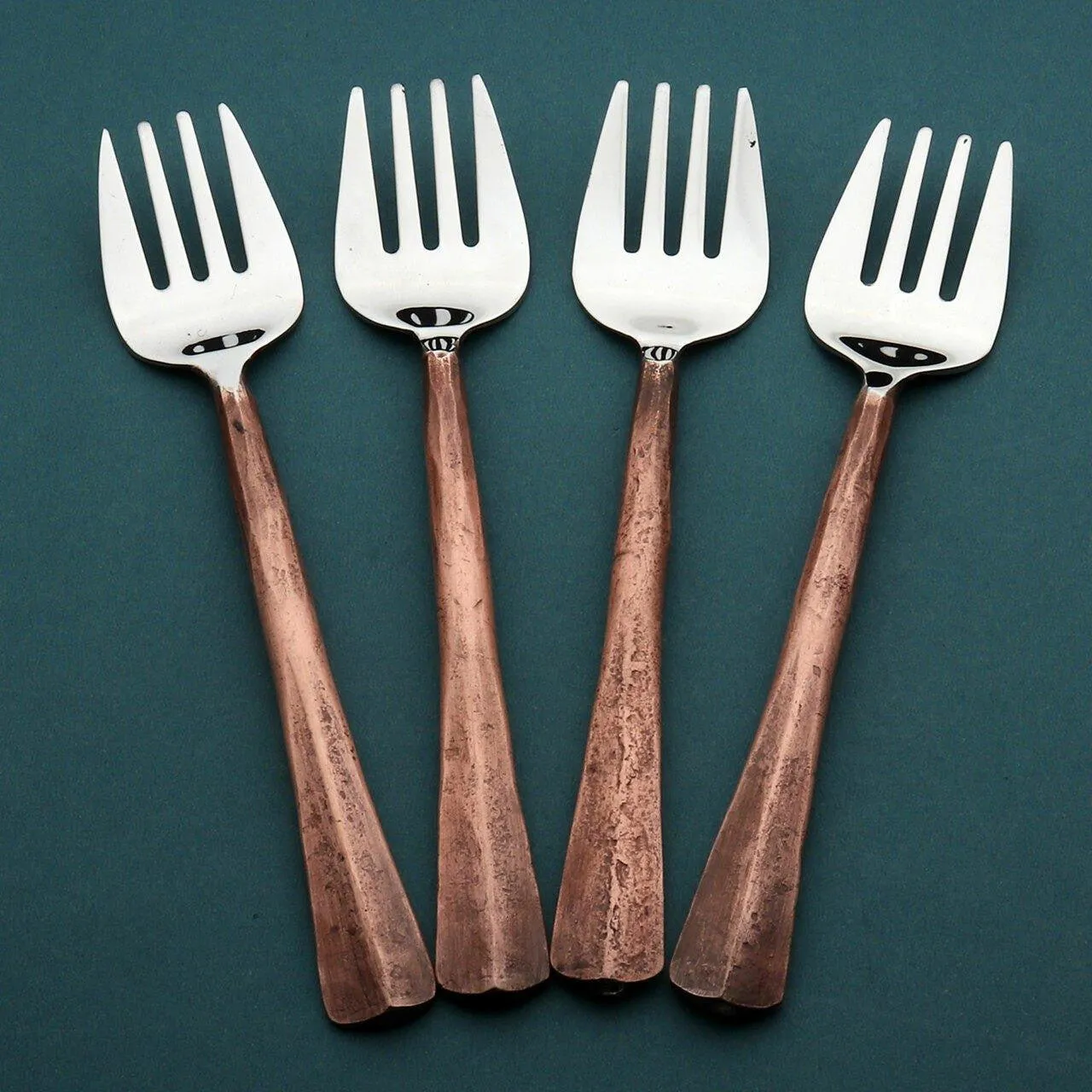 Aged Copper Table Forks