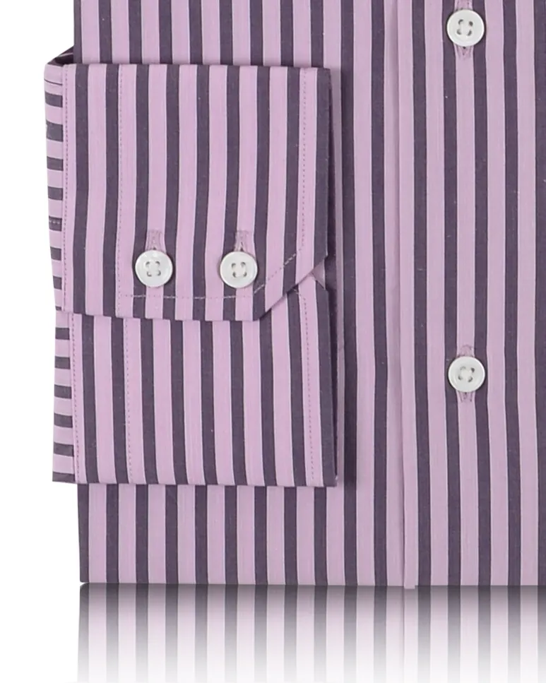 Aubergine Pink Bengal Stripes Shirt