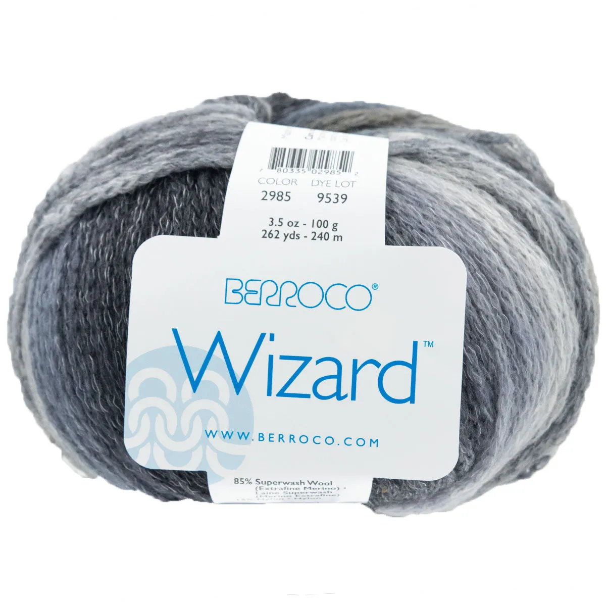 Berroco Wizard Yarn - 2985 Onyx