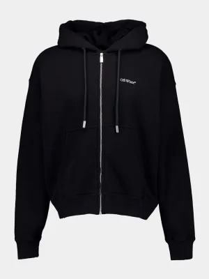 Black Zip-Up Hoodie