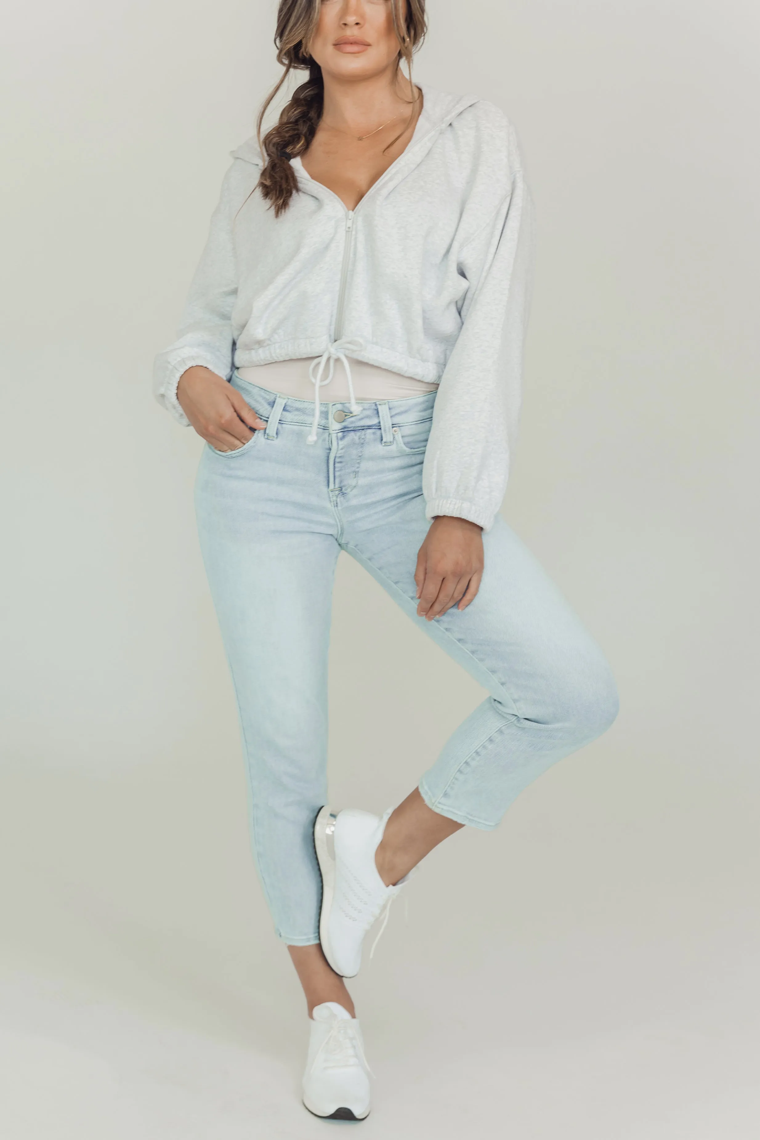 BLANQI® Denim Postpartum Support Straight Crop Jeans