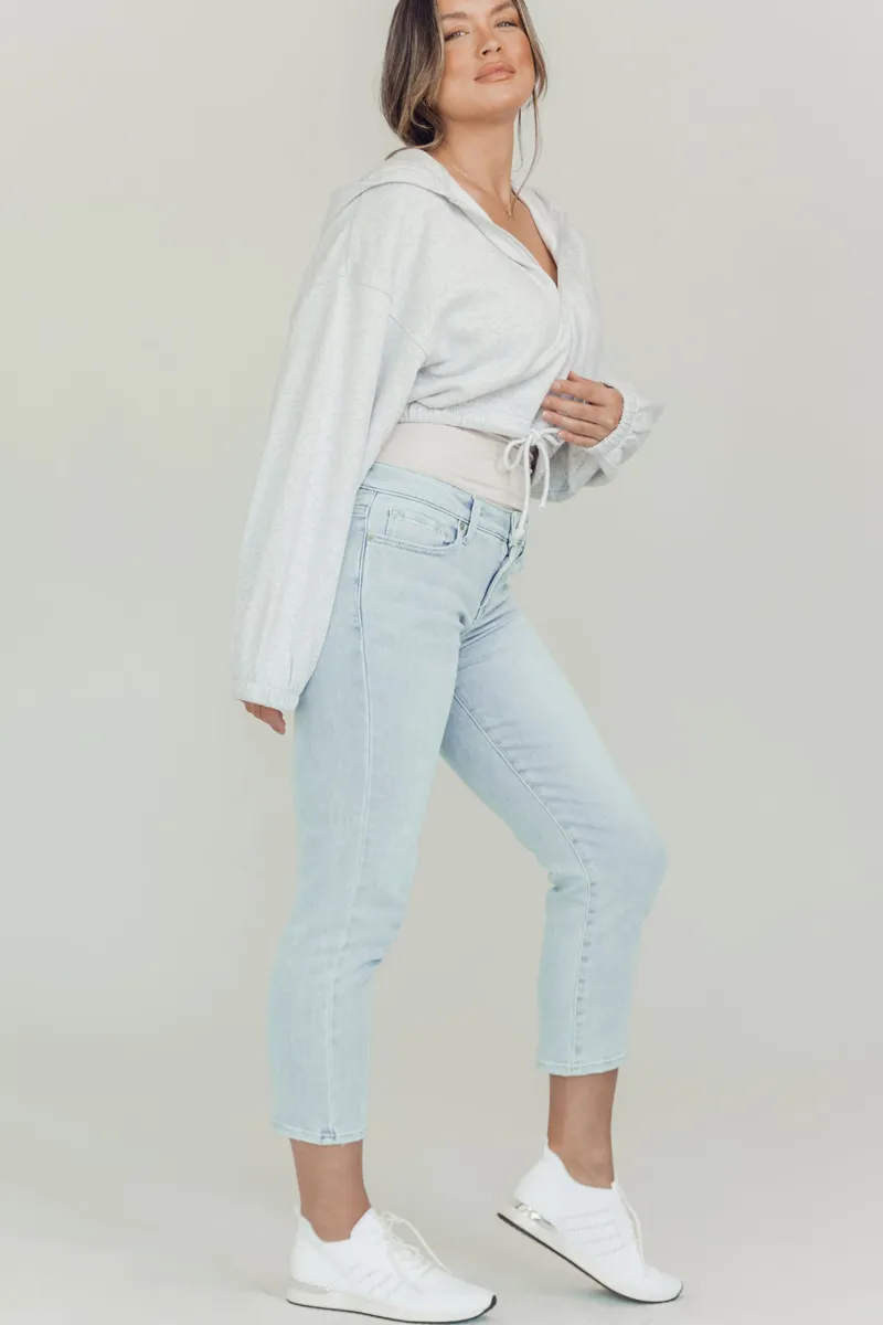 BLANQI® Denim Postpartum Support Straight Crop Jeans