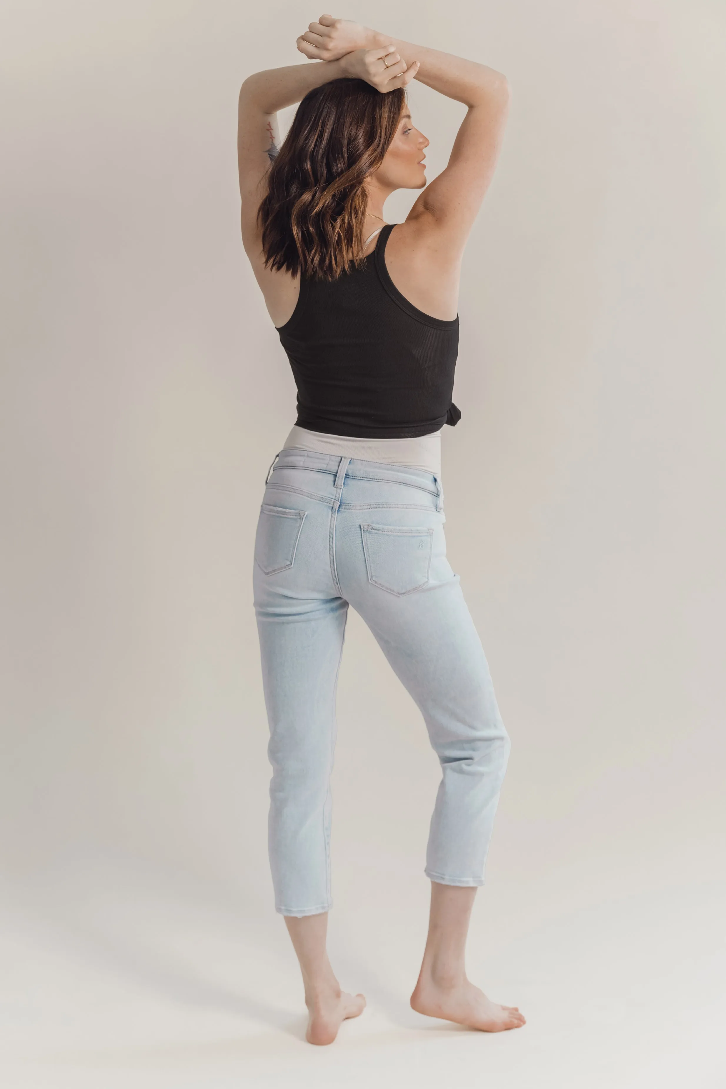 BLANQI® Denim Postpartum Support Straight Crop Jeans