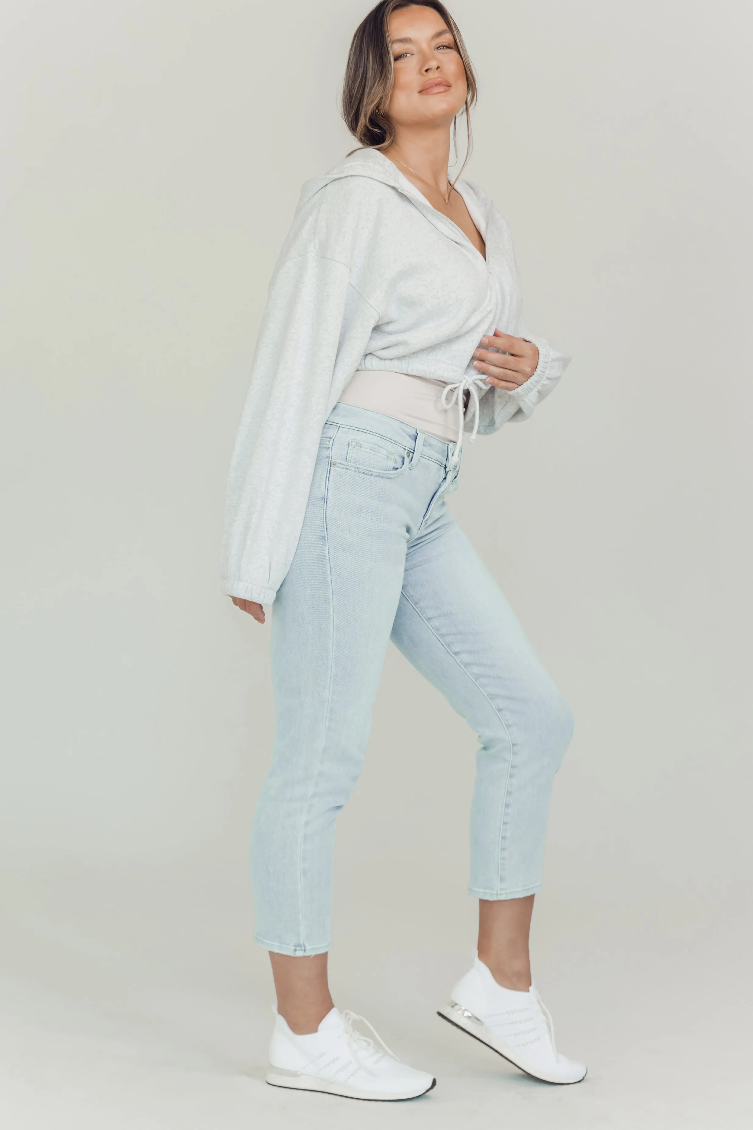 BLANQI® Denim Postpartum Support Straight Crop Jeans