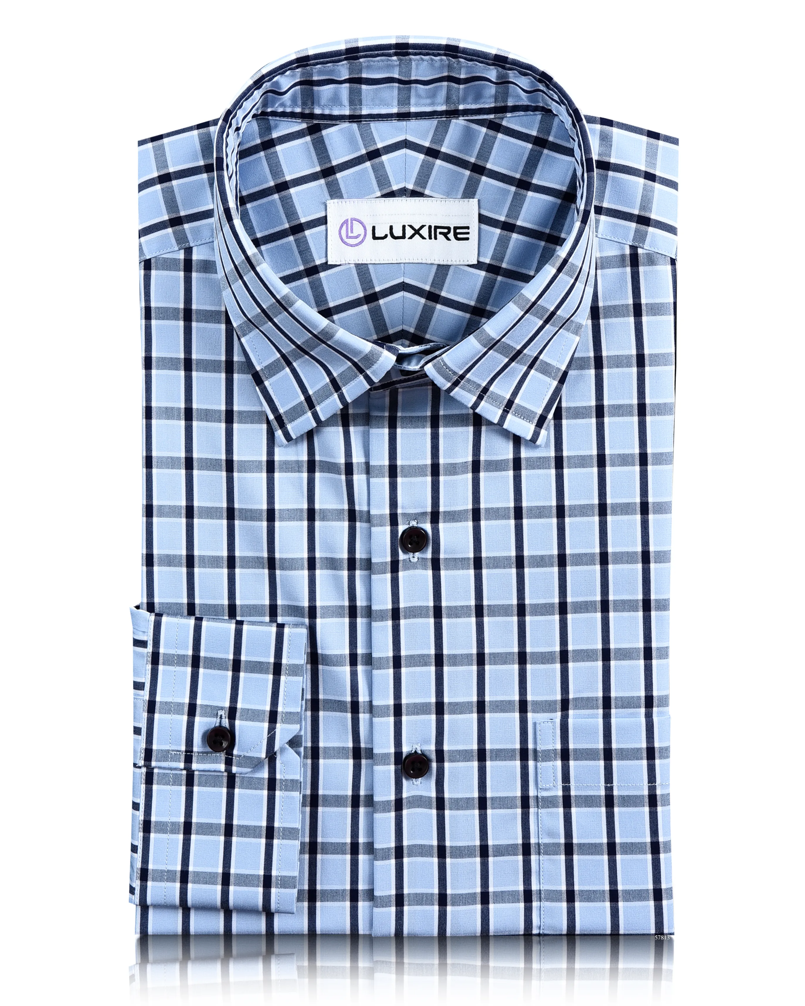 Blue Navy Checks Shirt