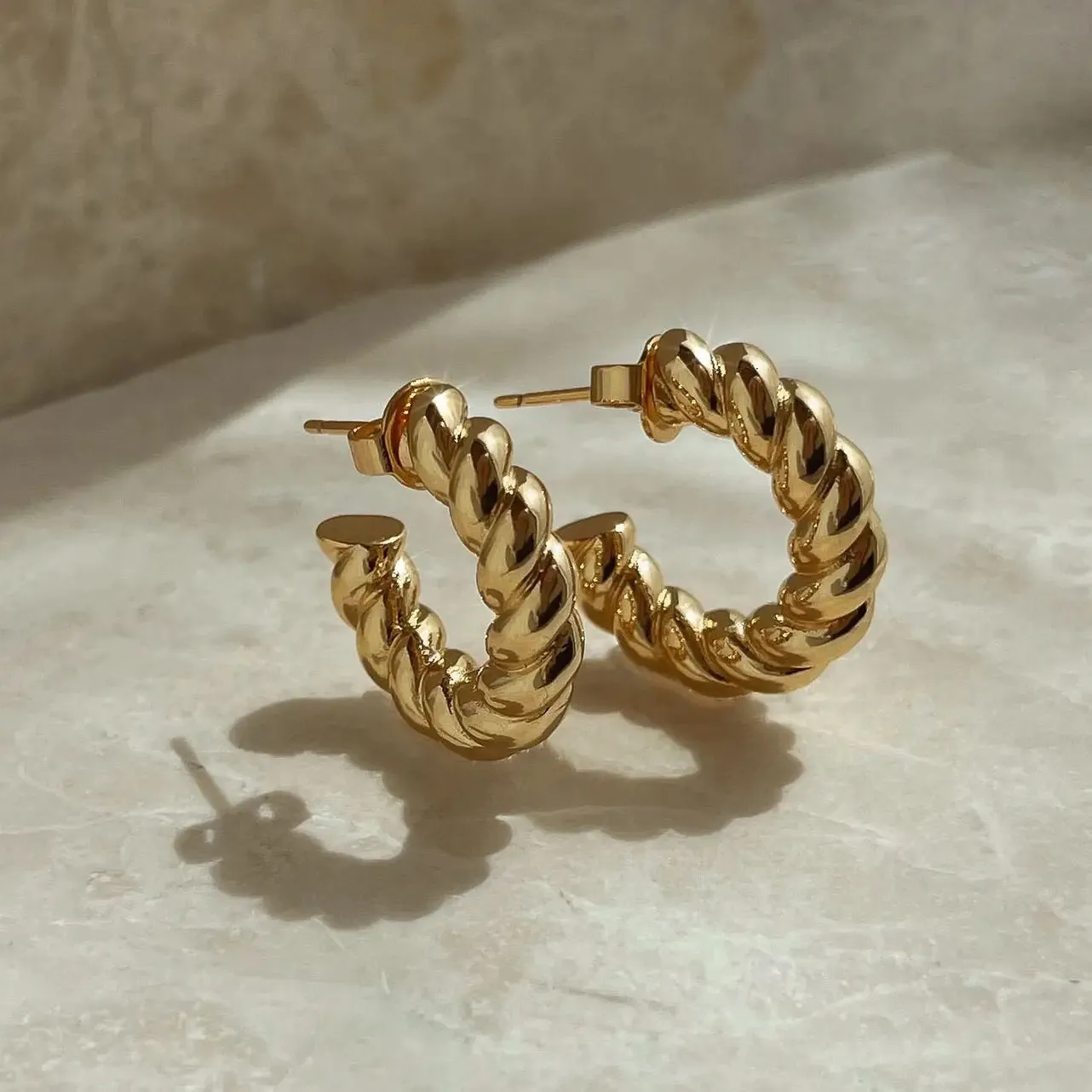 Cenie Rope Hoops- Gold