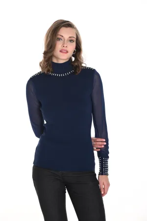 Chic Mock Neck Pullover