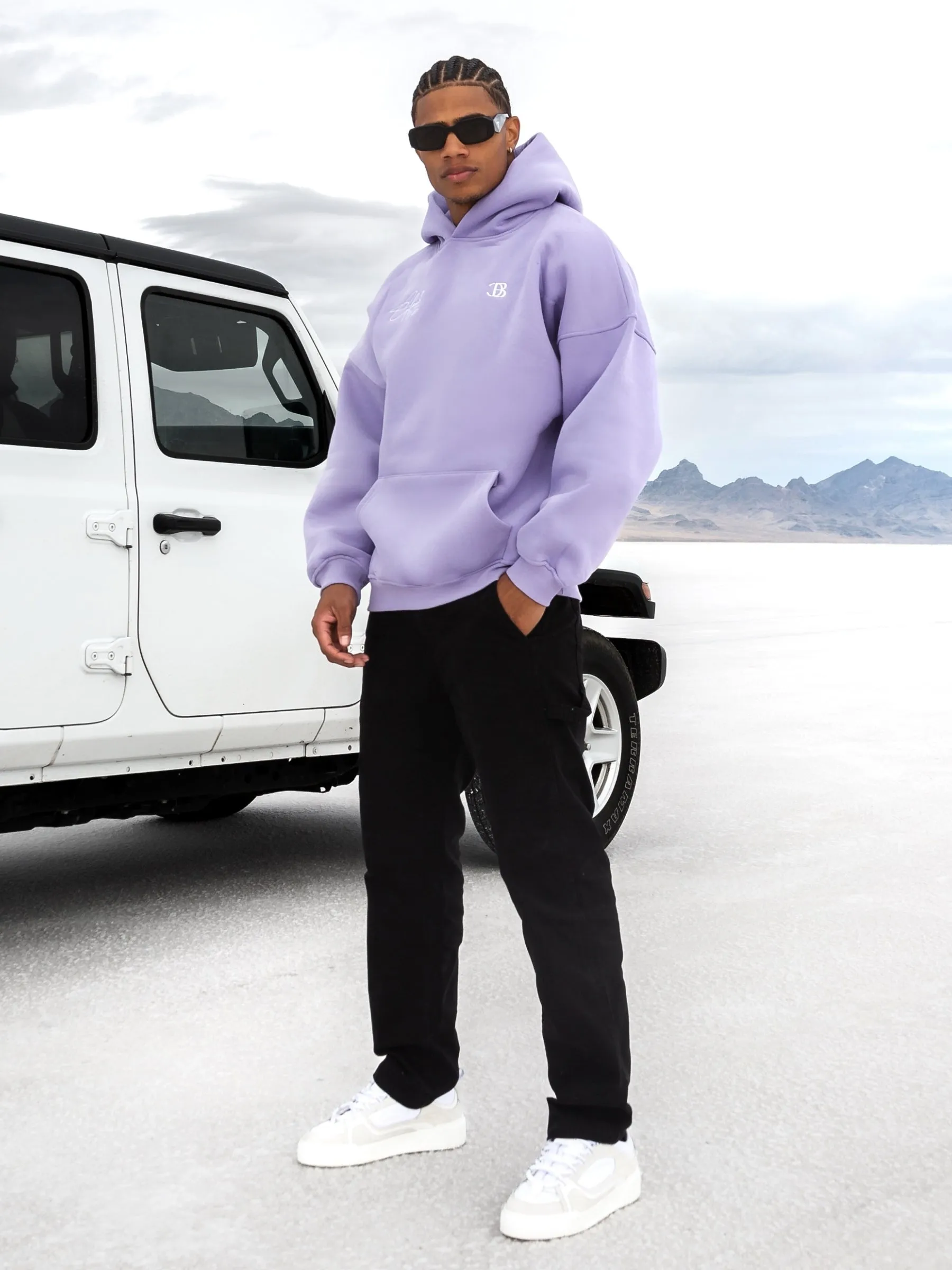 Club Relaxed Hoodie - Violet