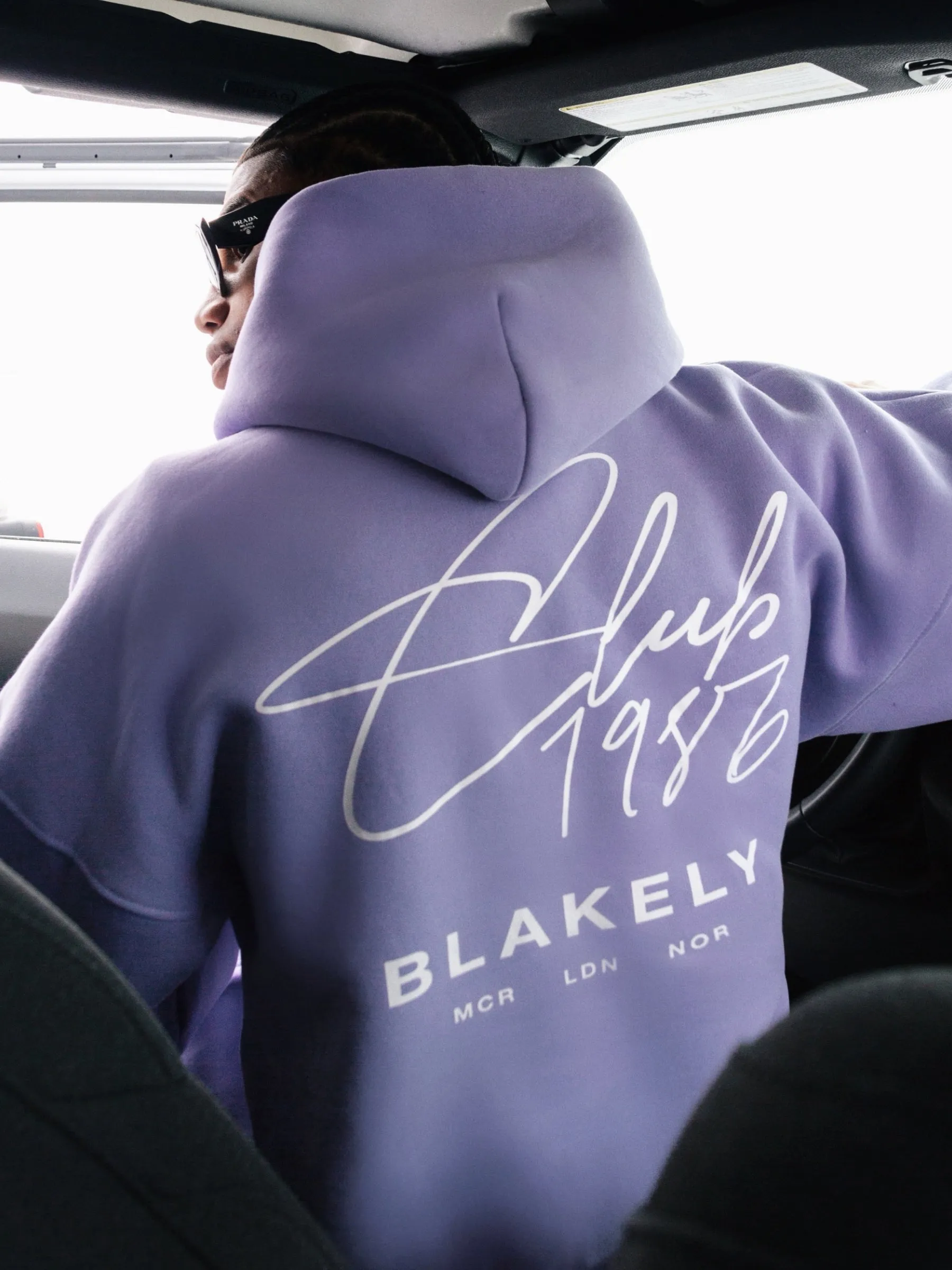 Club Relaxed Hoodie - Violet