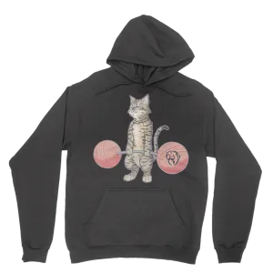 Deadlifting Tabby Cat Hoodie