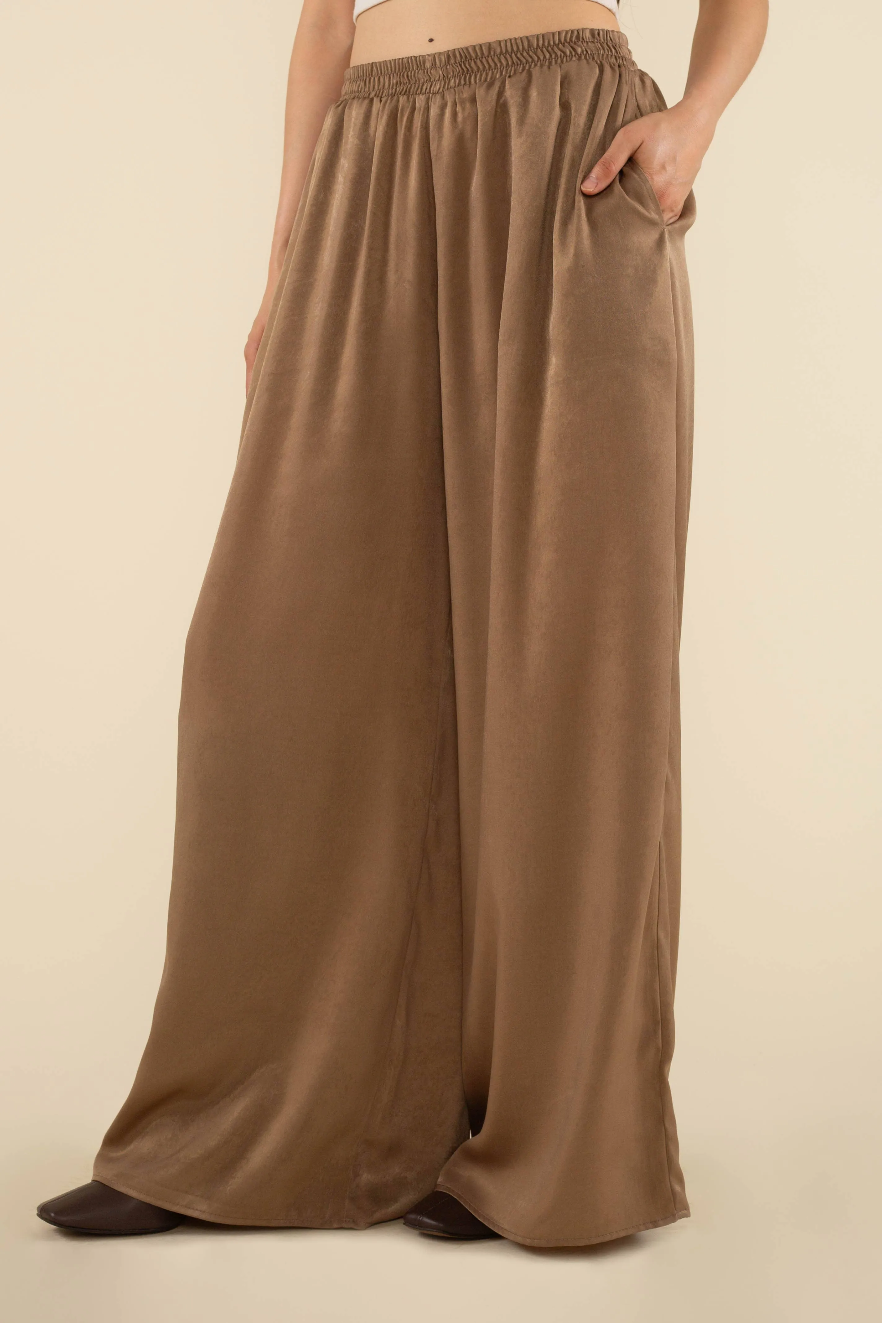 florence flowy satin pants