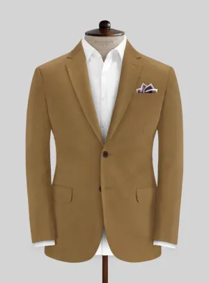 Italian Walnut Brown Cotton Stretch Jacket