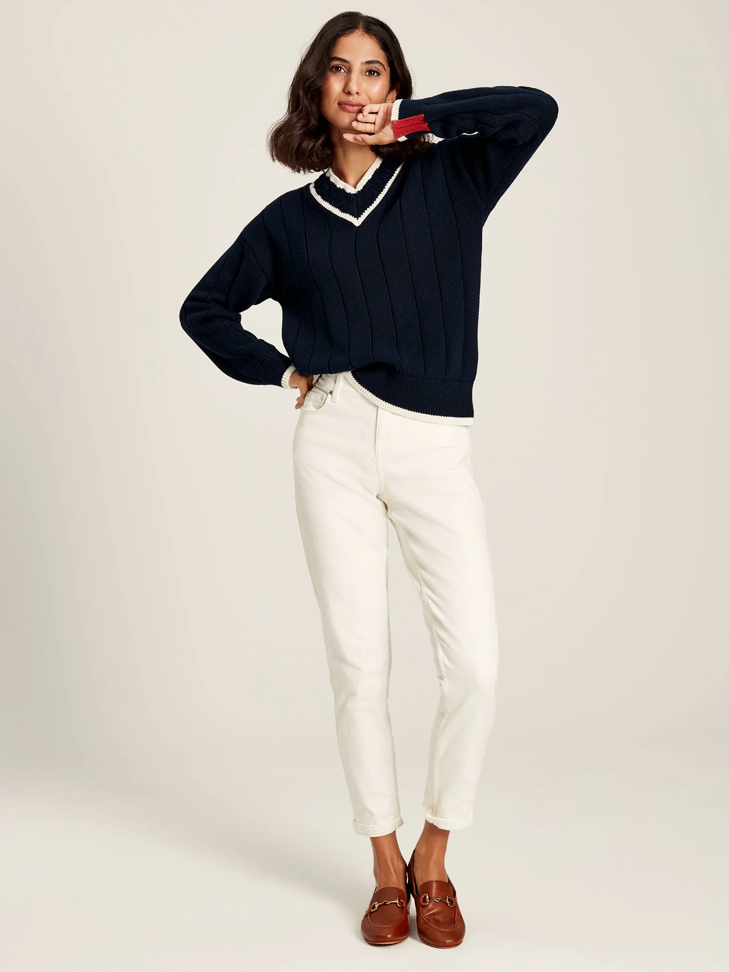 Joules Dawson V-Neck Cricket Jumper