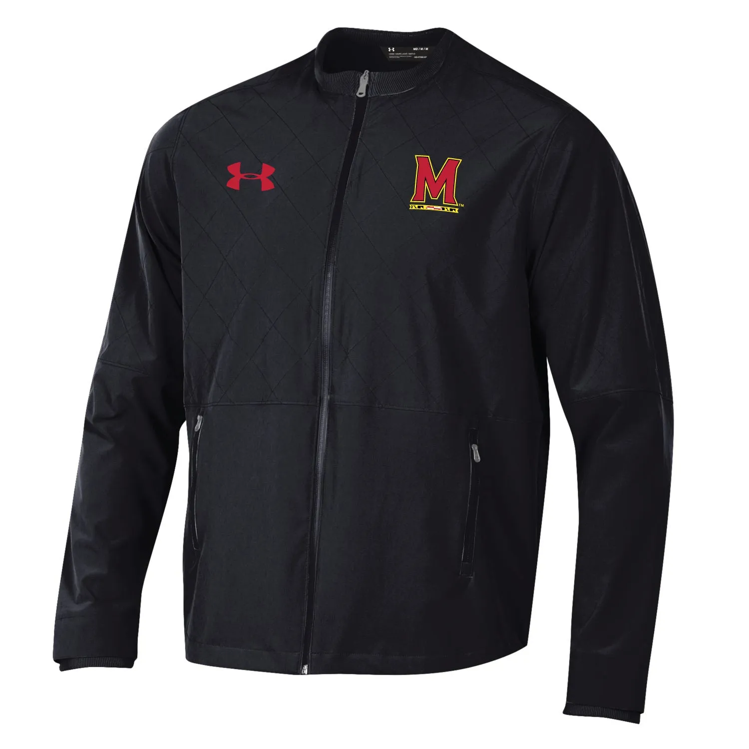 Maryland Terrapins Under Armour Black Full Zip Storm Sideline Warmup Jacket