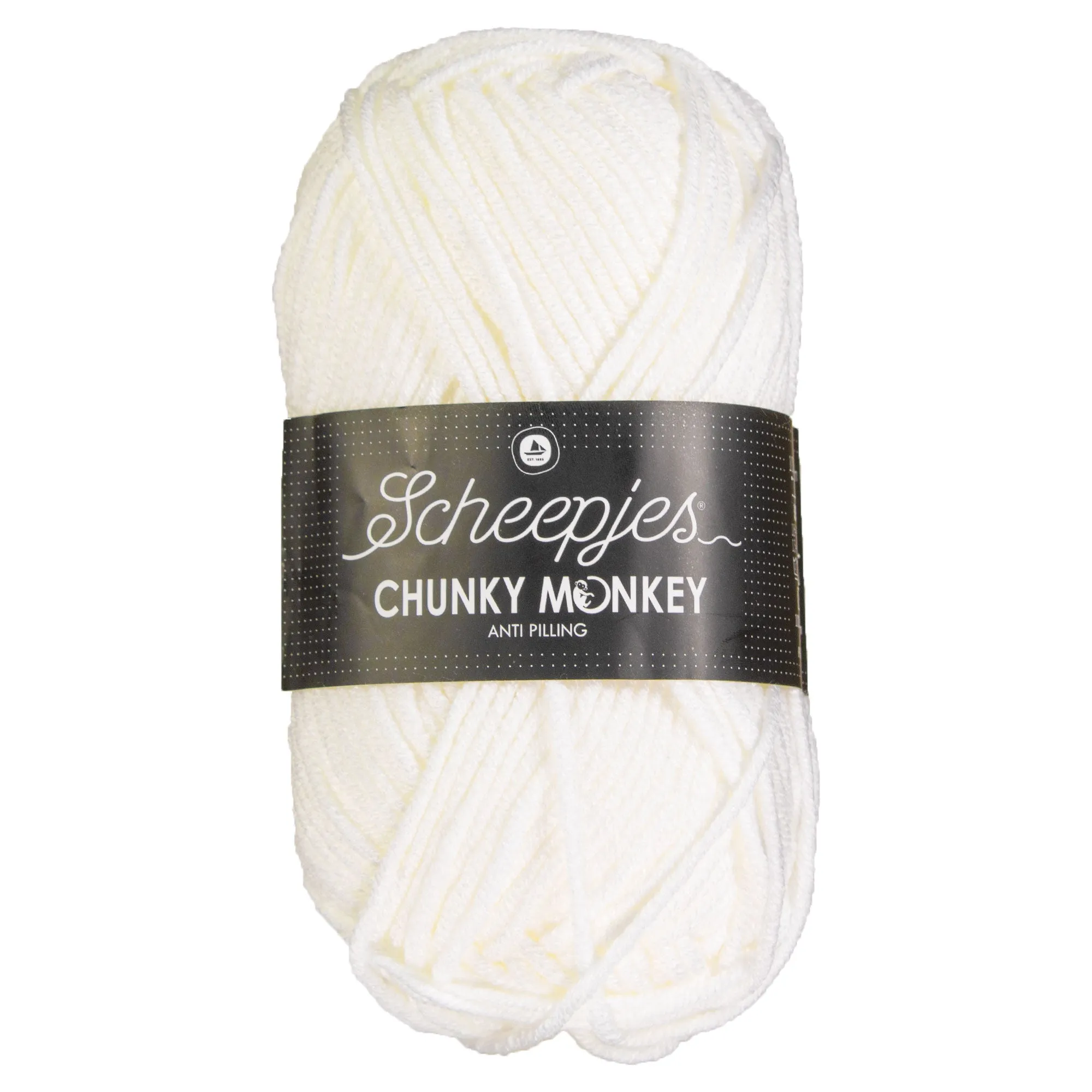 Scheepjes Chunky Monkey Yarn - 1001 White