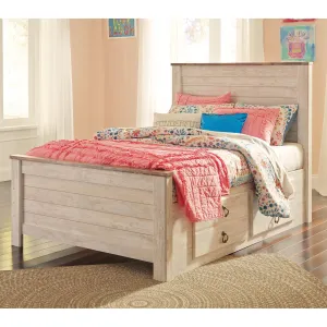 Signature Design by Ashley Willowton B267B22 Full Panel Bed with 2 Storage Drawers