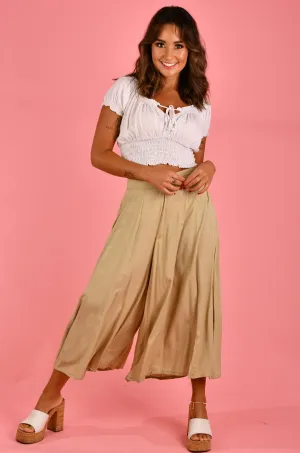 VGLP280 - CARMELLA PANT WITH POCKETS - NATURAL