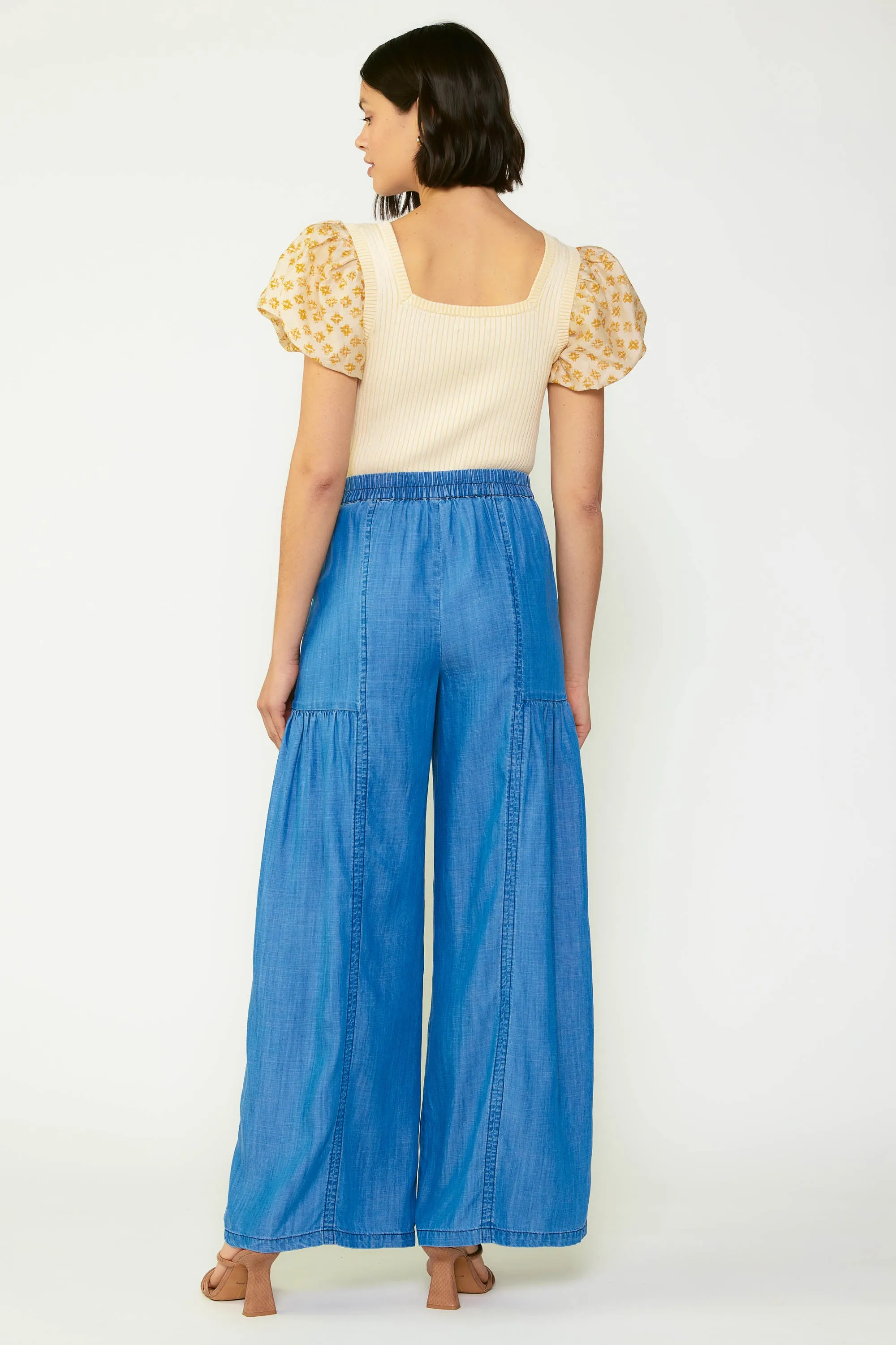 Wide Leg Tiered Pants