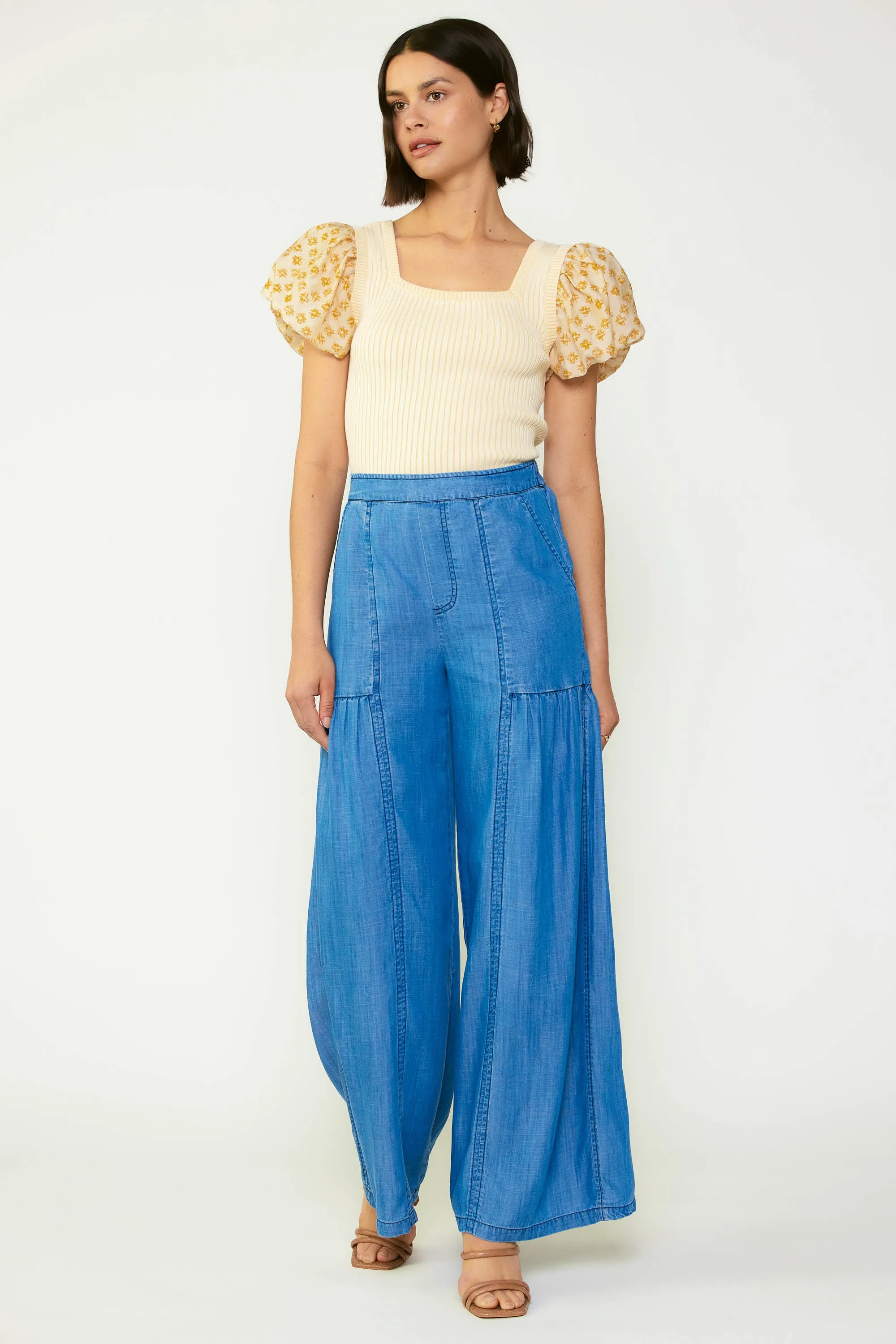 Wide Leg Tiered Pants